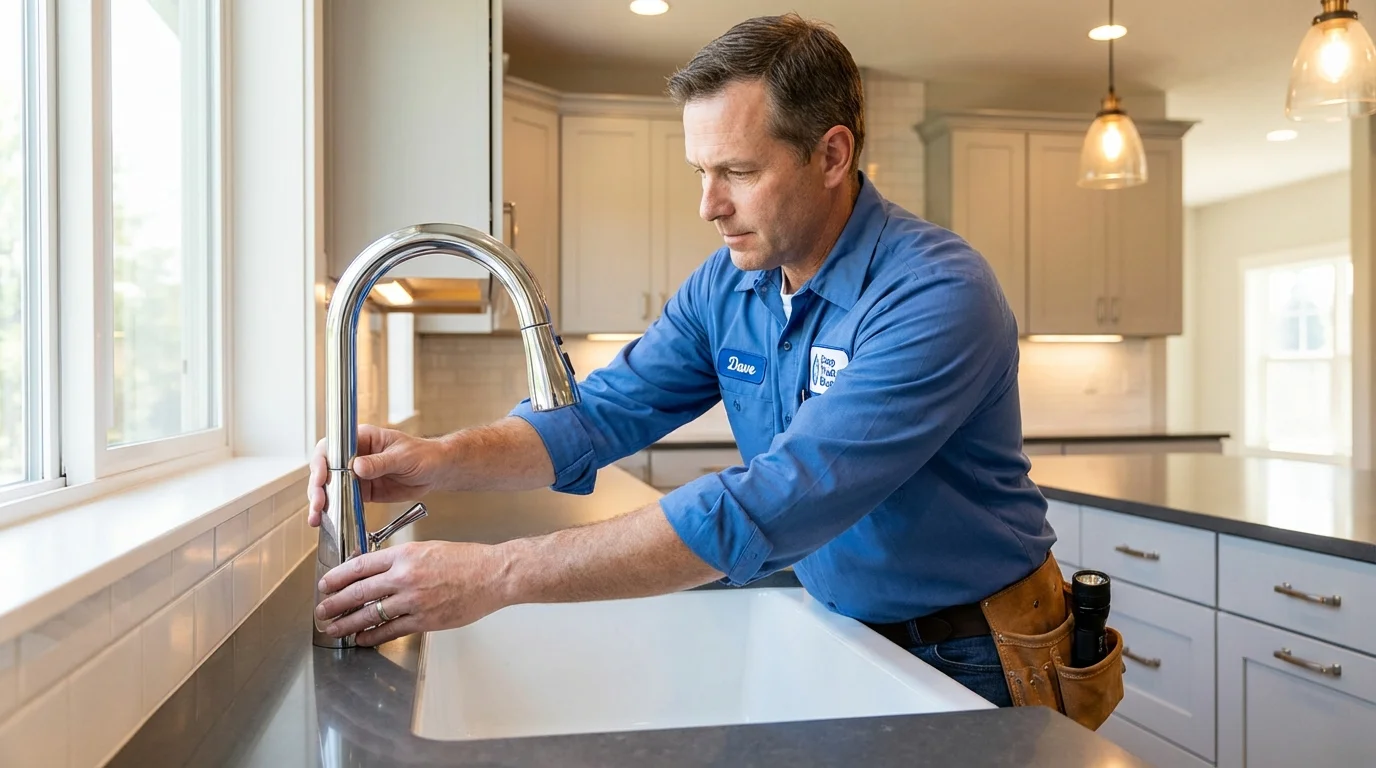Kitchen faucet installation by Johns Plumbing LLC in Coal Creek