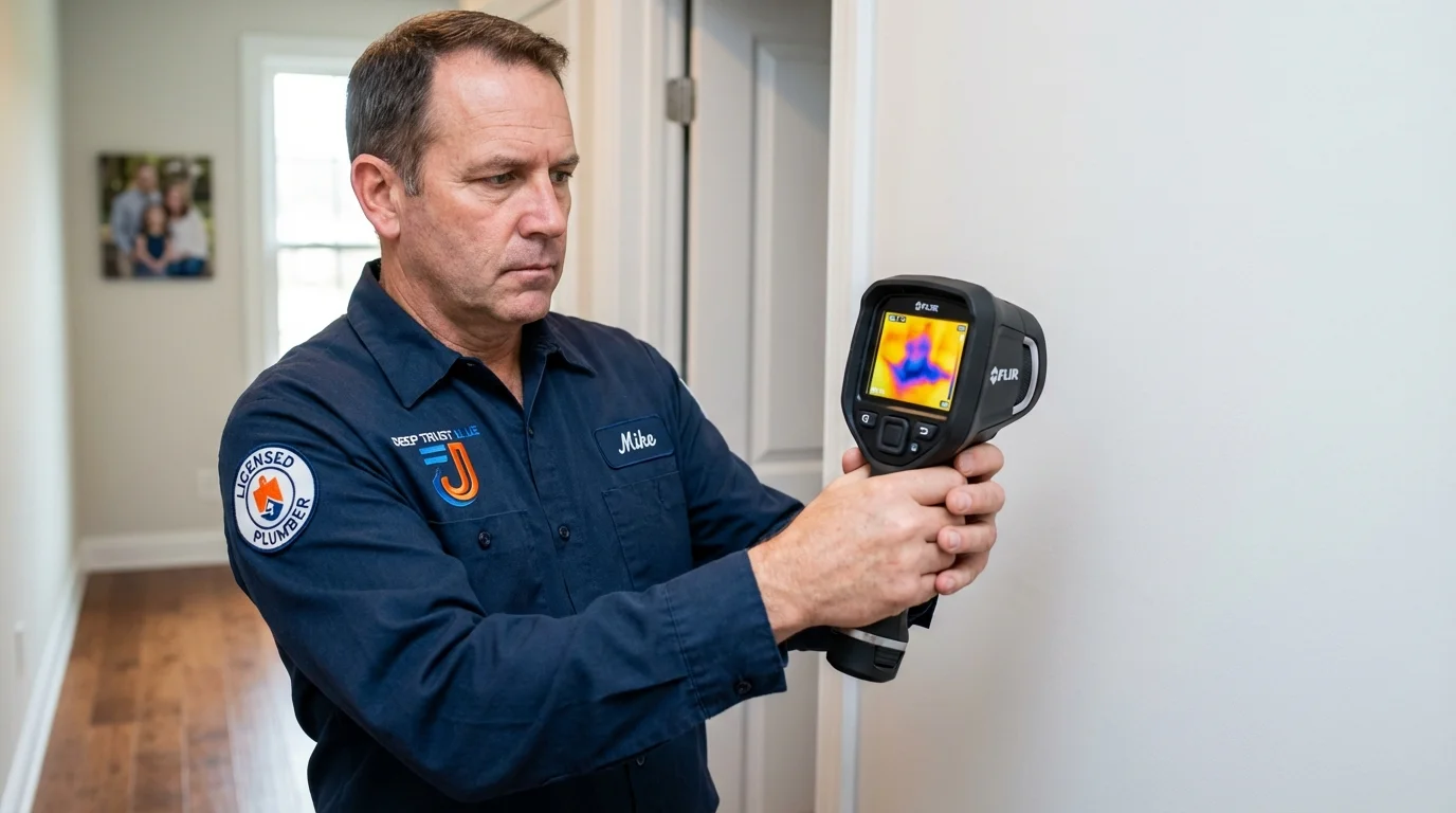 Thermal imaging leak detection by Johns Plumbing LLC in Coal Creek